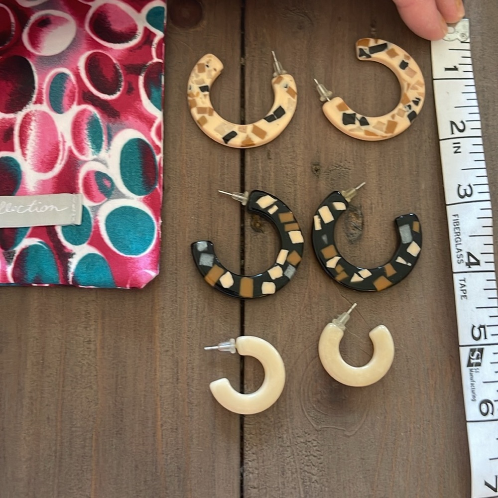 Noonday Collection-Colorful Earrings Set with Pouch - Picture 2 of 8